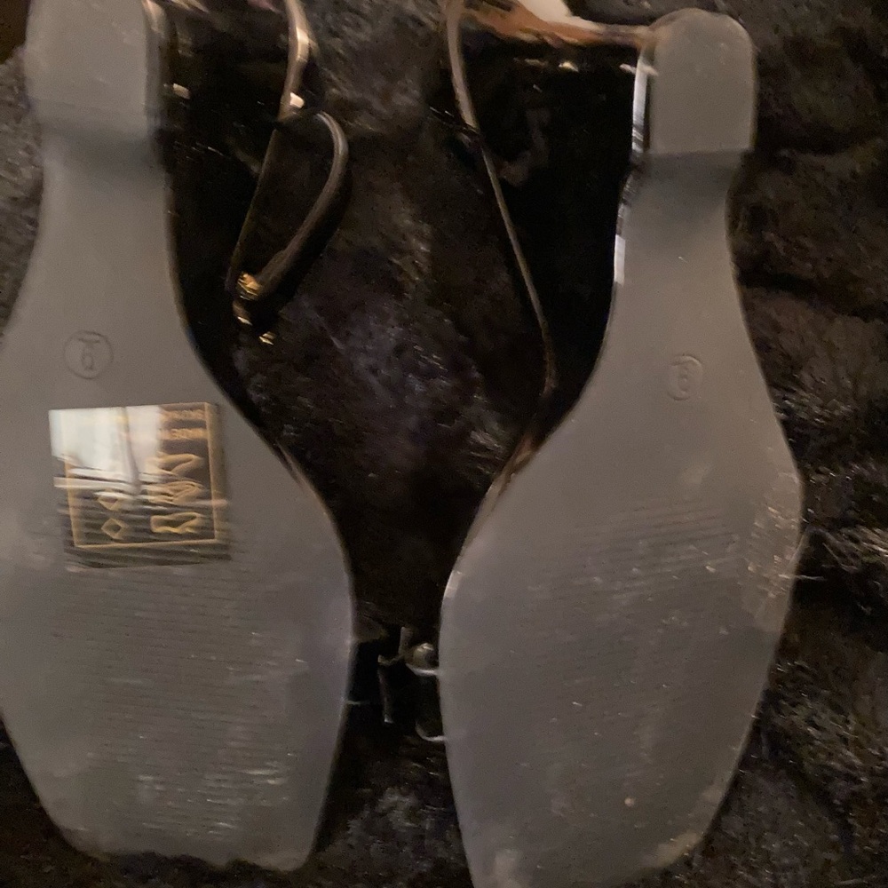 Black Dress Wedge Heels - Picture 2 of 2